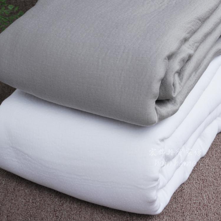 Xuất Khẩu Âu-mỹ Nhiều Hơn Một 100% Cotton Dày 3 Lớp Vải Xô Hai Người Ga Trải Giường Đệm Giường Giường Chăn 230X250 Thoáng Khí