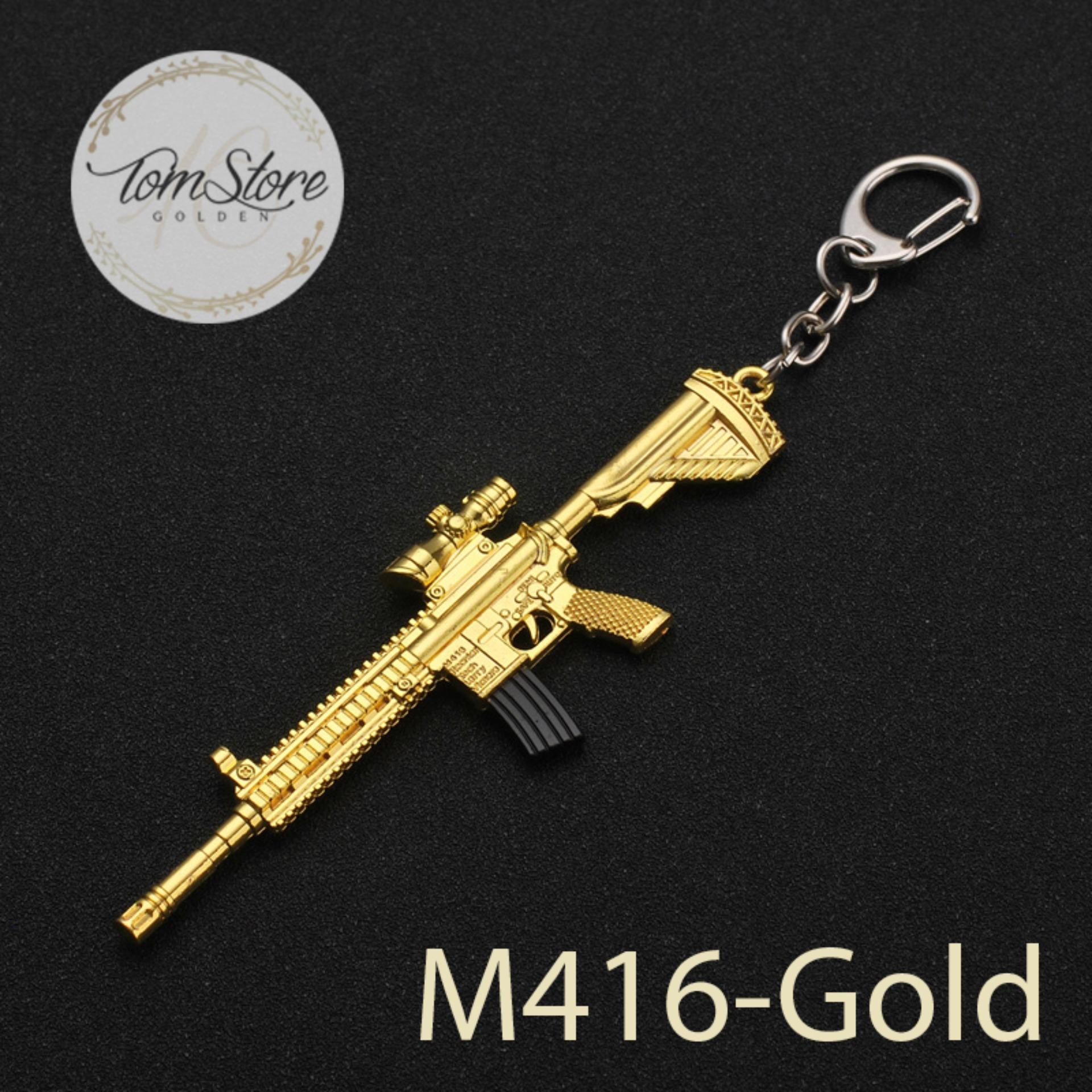 [HCM]Móc khóa mô hình PUBG - M416 Gold _ts412