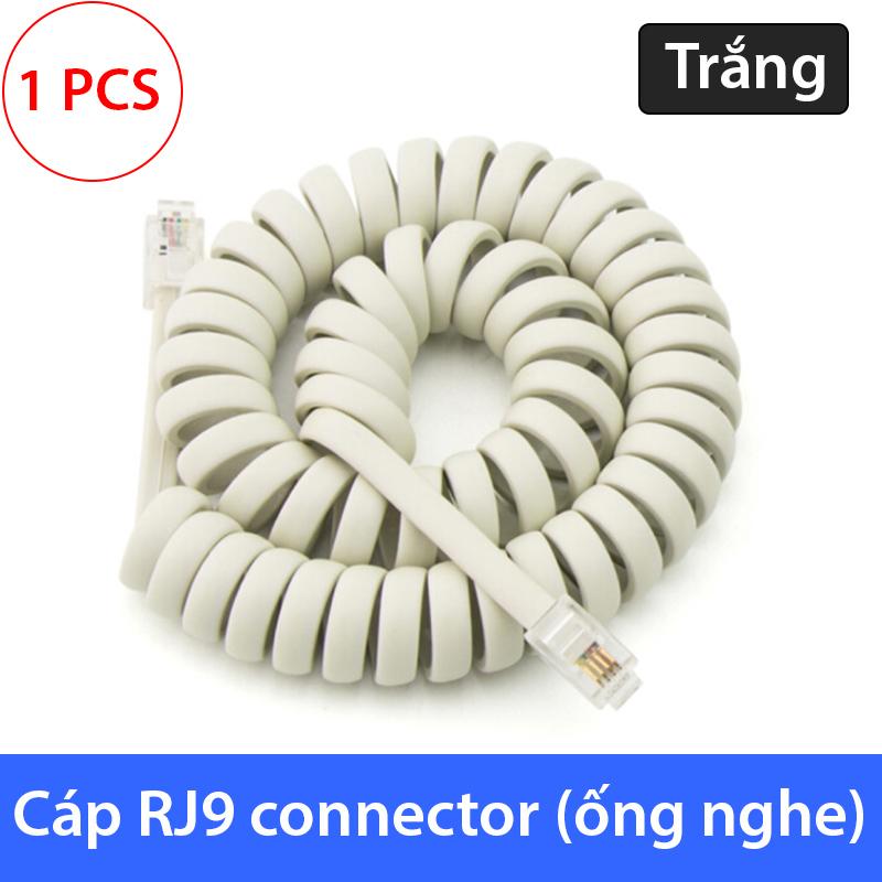 RJ9 4PIN cable 2 meter for telephone (black and white)