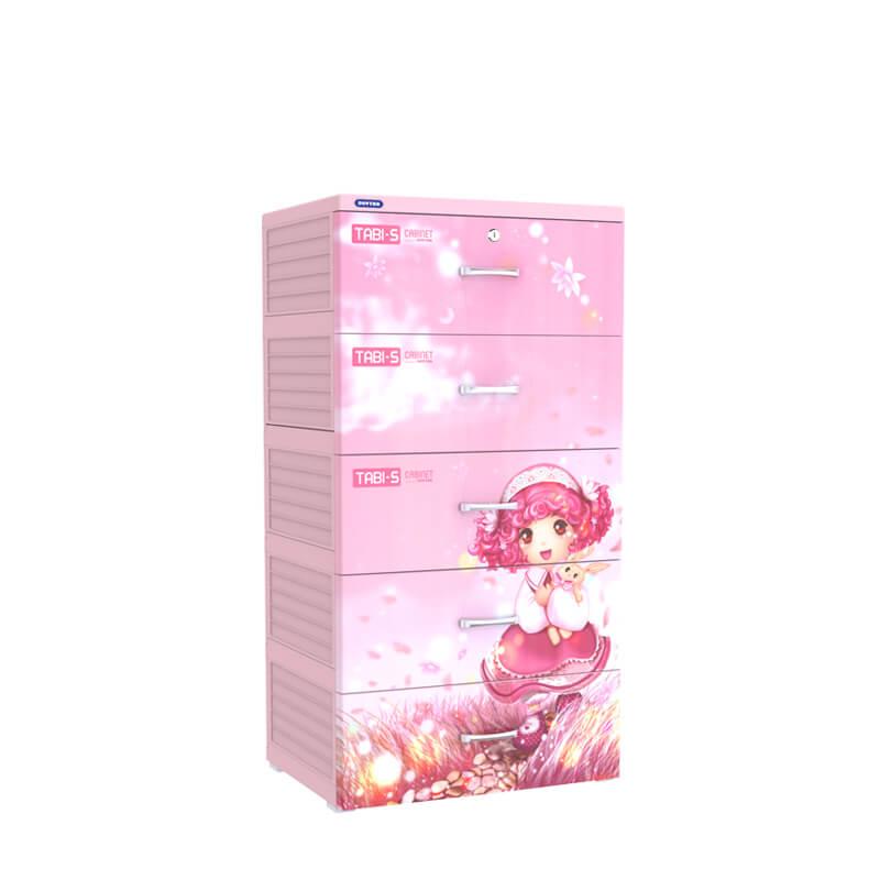 [HCM]Tủ nhựa Duy Tân TABI-S 5 tầng (Kem)