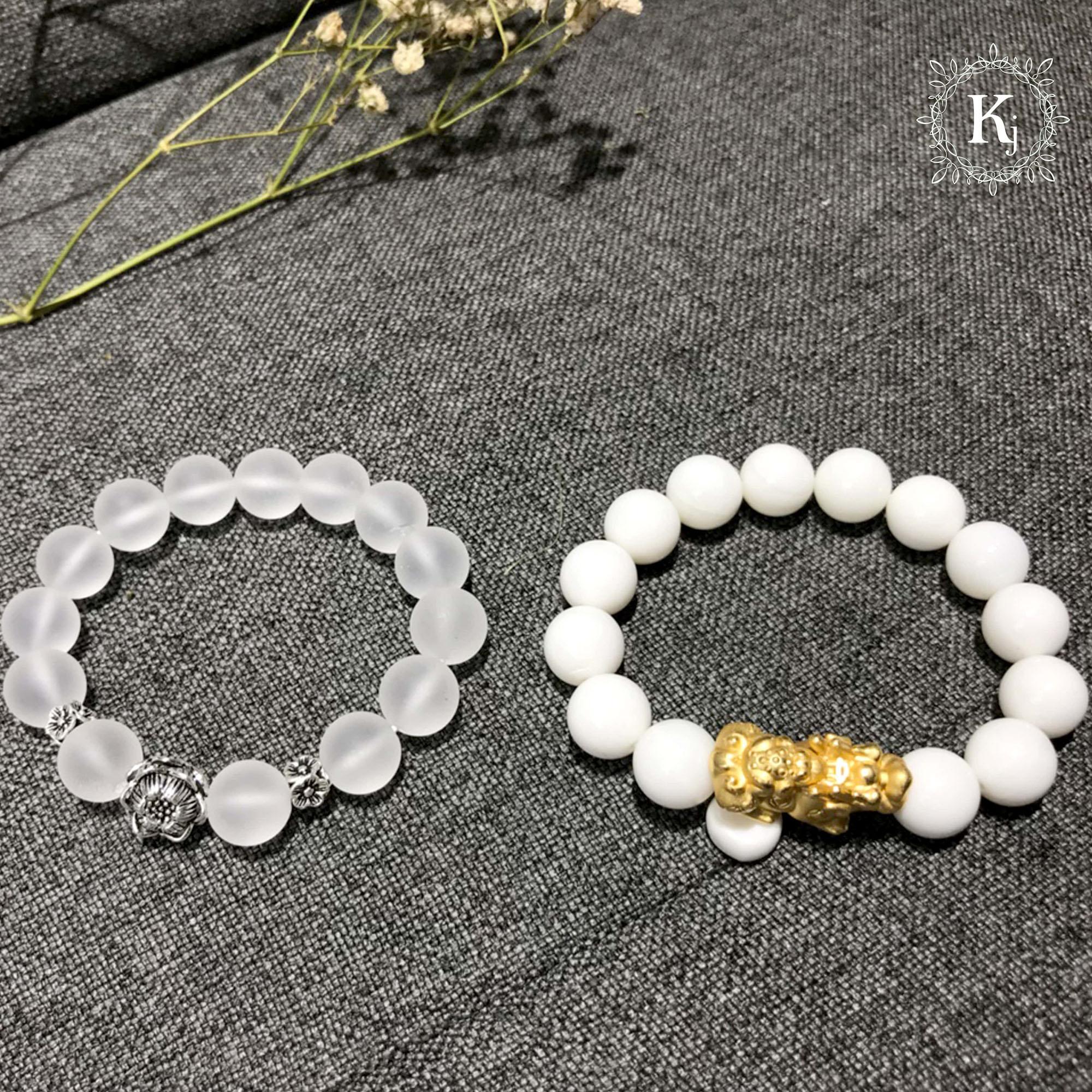 Vòng Tay Phong Thủy Thạch Anh Trắng  (V0125)