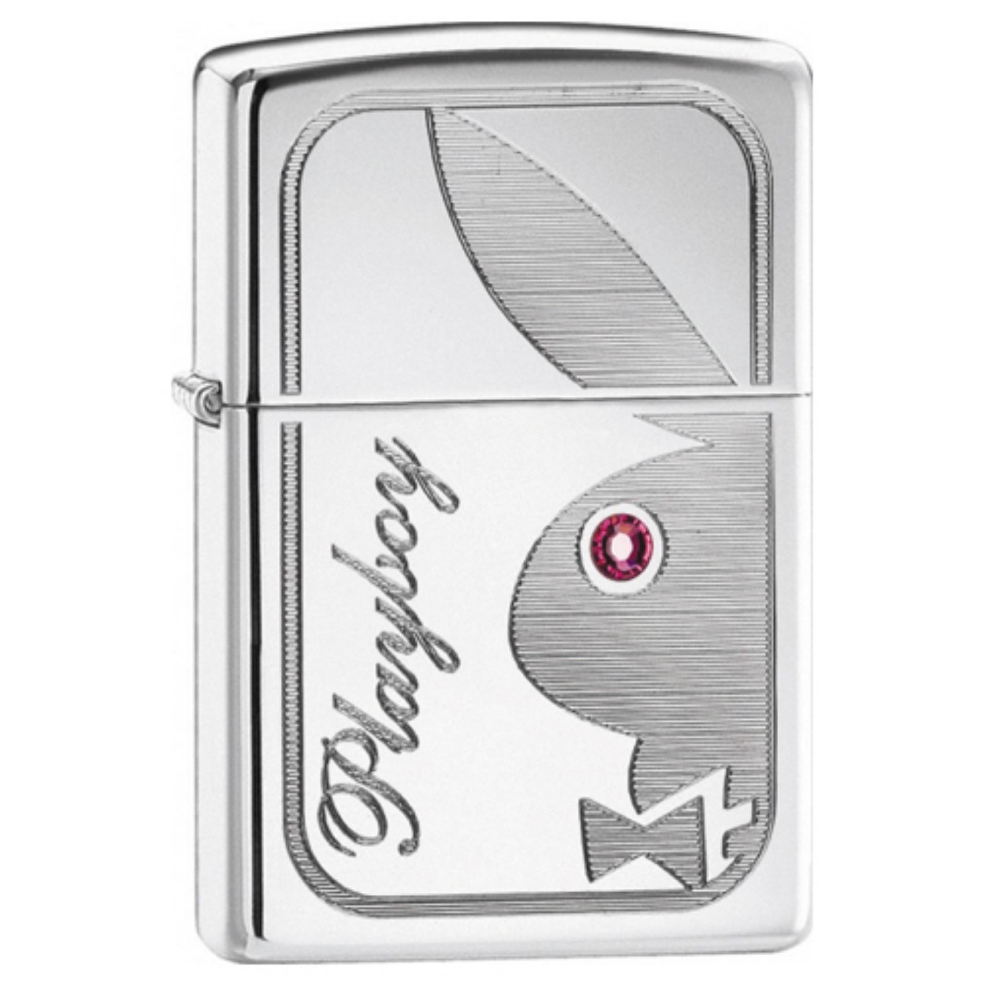 Bật lửa Zippo Playboy Bunny Pink Swarovski