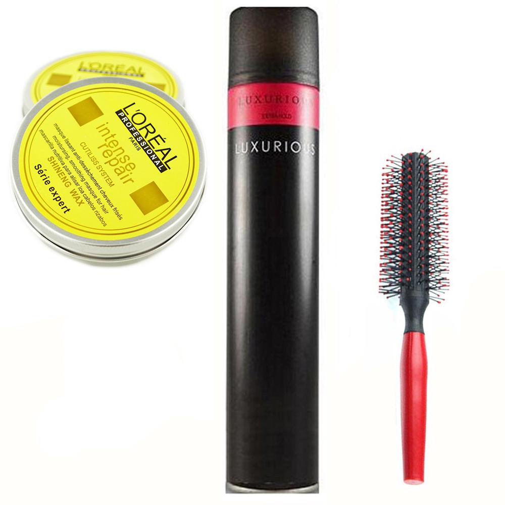 Combo Gôm luxurious và Sáp + tặng 1 lược tròn tạo kiểu tóc