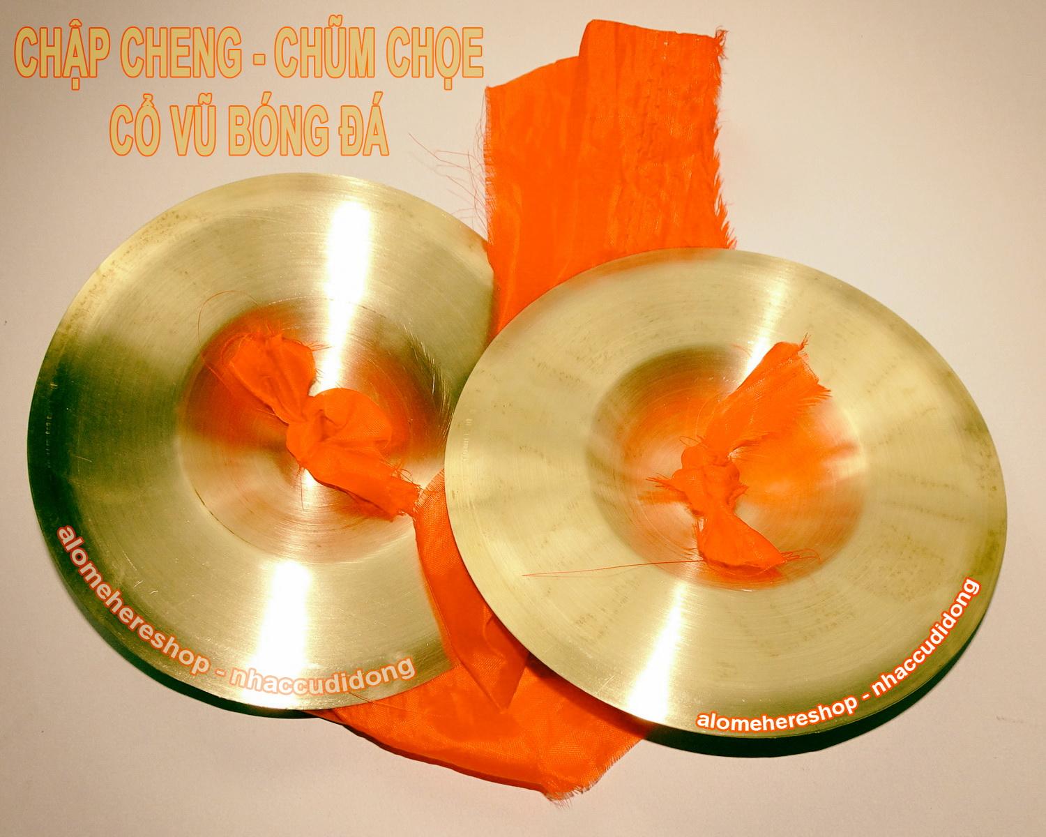 Chập cheng chũm chọe cổ vũ bóng đá 15cm