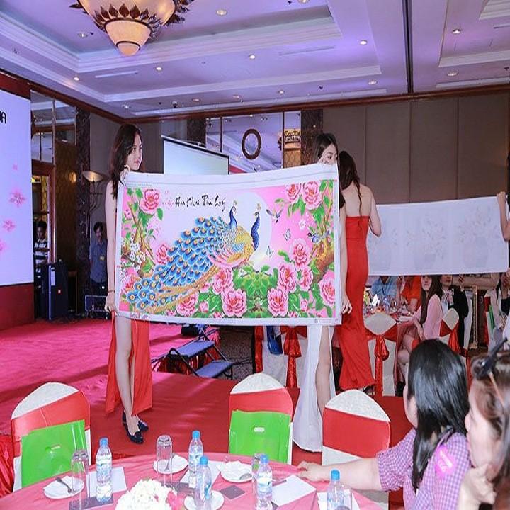 Tranh đính đá Phúc Lộc Thọ