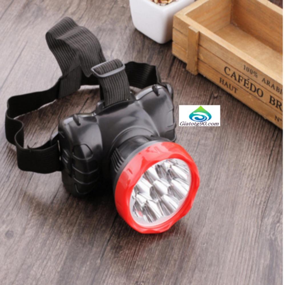 Den pin,den pin sieu sang,đèn pin đội đầu chân sạc 9 led siêu sáng -206384 -zapolo