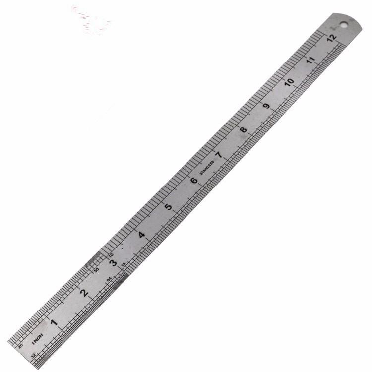 Thước kẻ thẳng bằng thép không gỉ 30cm (12 inch)