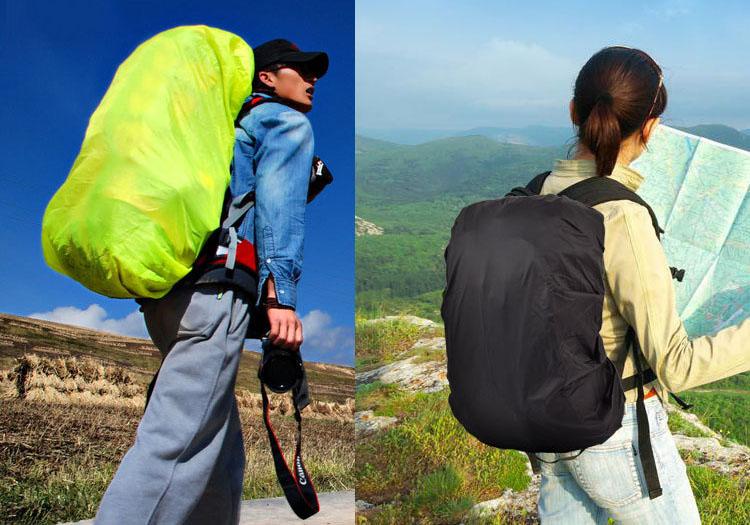 Vải mưa bọc ba lô loại 45 - 55 Lít