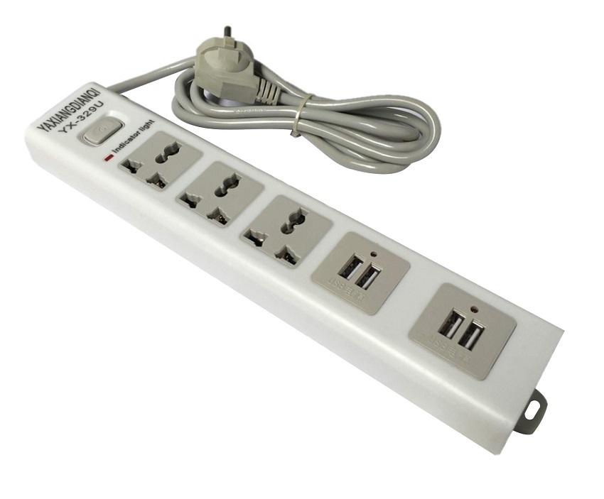 Ổ cắm điện đa năng 4 cổng usb sạc điện thoại ipad yx-329u