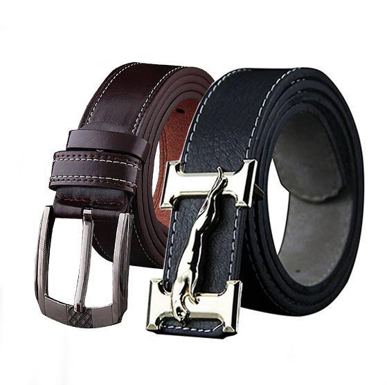 Bộ Đôi Thắt Lưng Da Nam Cao Cấp MN668 ( khóa kim - chữ H logo báo)