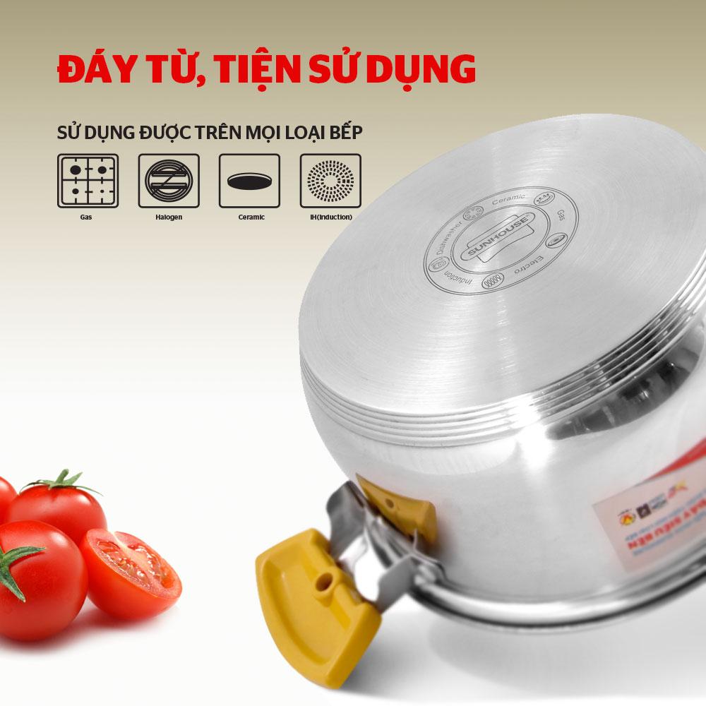 Bộ nồi inox 5 đáy SUNHOUSE SH787