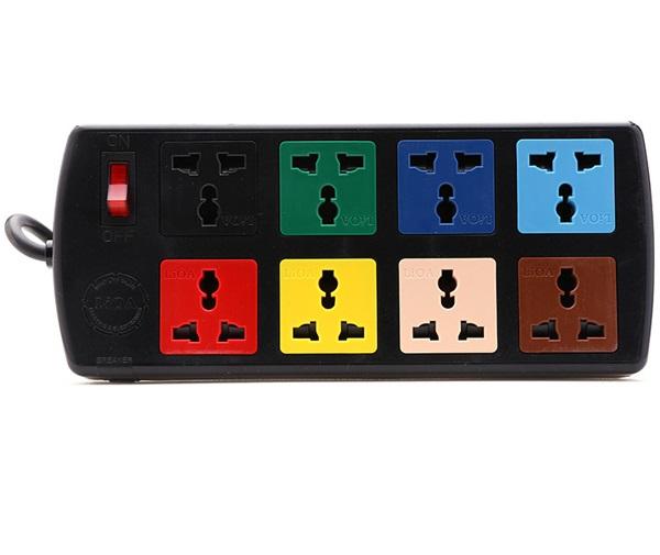 Ổ CẮM 8 LỔ CẮM 3 CHẤU 3 mét LIOA 8D32N