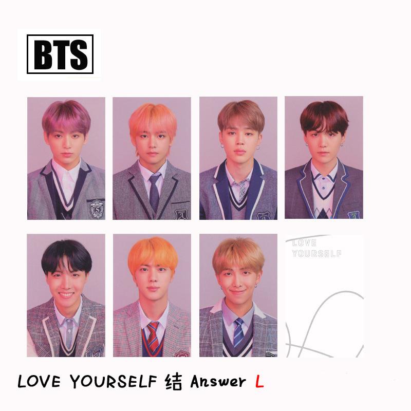 Card hình có phủ bóng BTS Love Yourself ANSWER new 2018