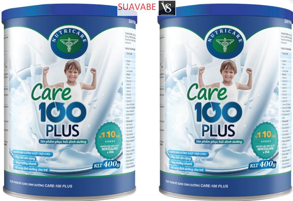 Bộ 2 sữa bột Nutricare Care 100 plus 900g