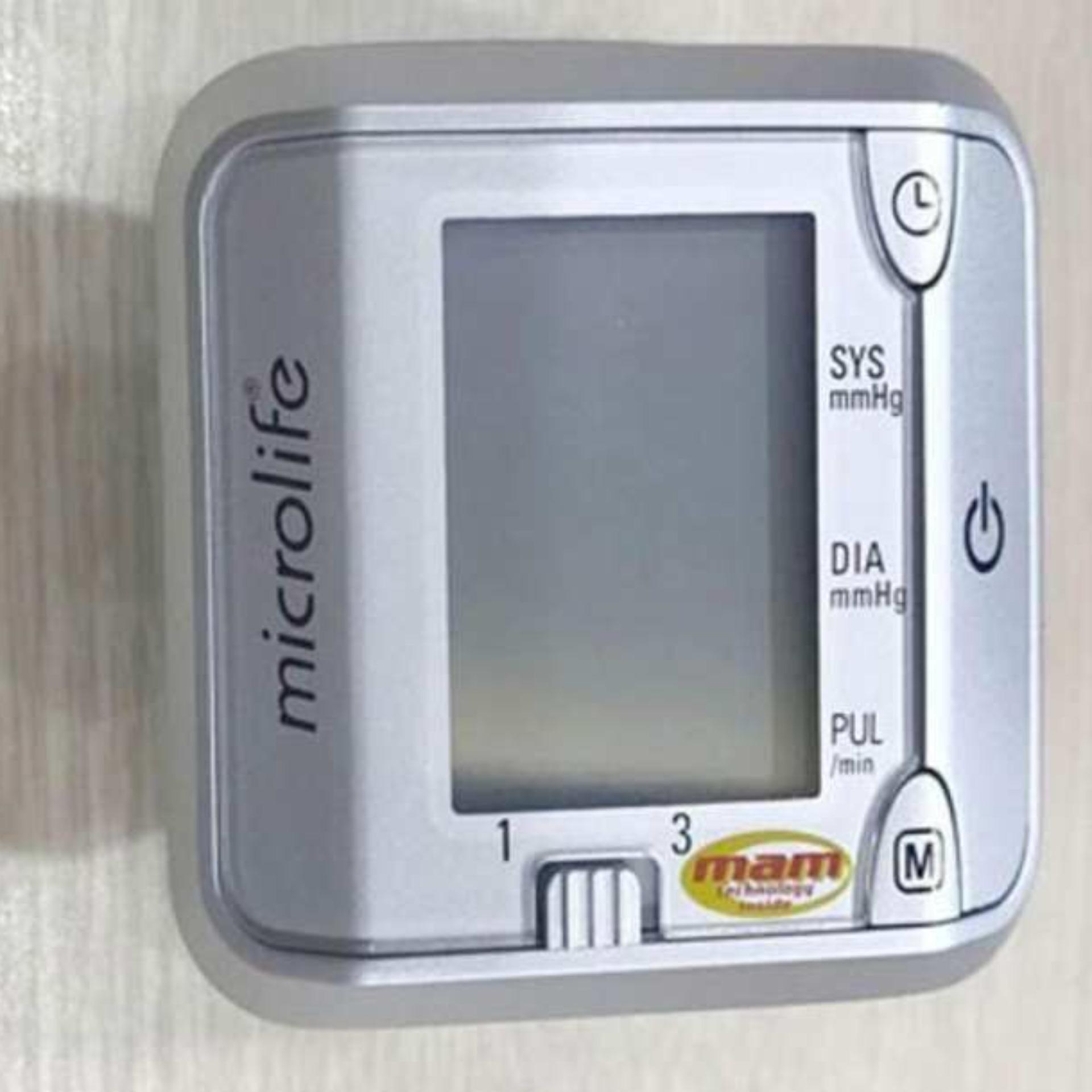 Máy đo huyết áp cổ tay Microlife 3BJ1 4D (Trắng phối xám)