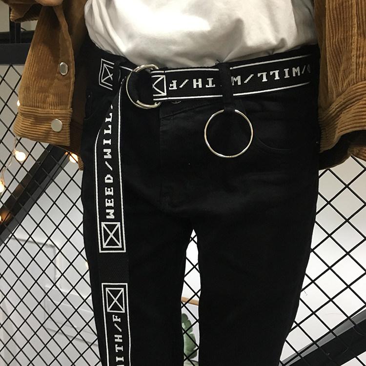 [HCM SHIP NHANH]Dây nịt Hàn Quốc unisex DN104 (Dây Đen)