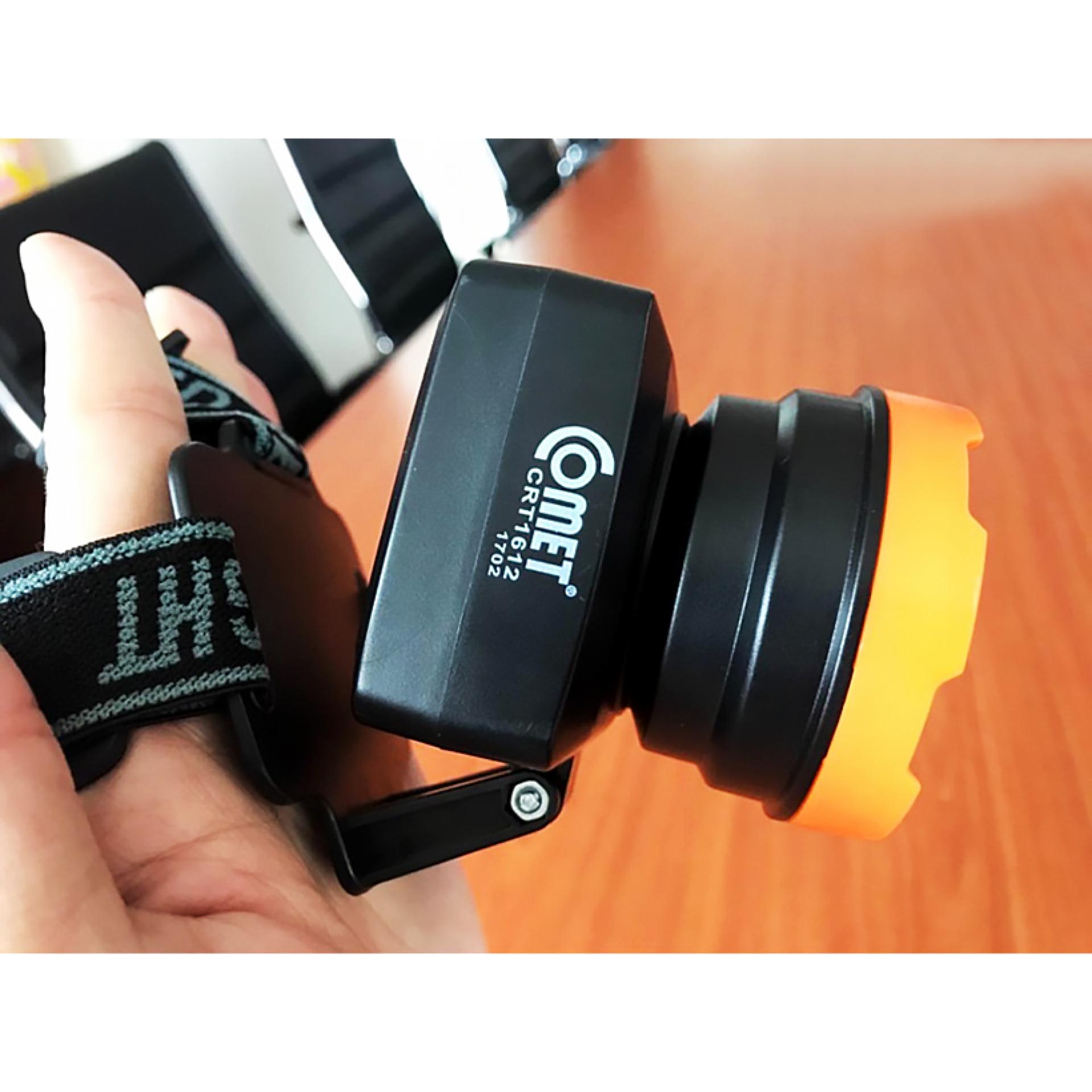 Đèn pin đội đầu Comet CRT1612 (cam)