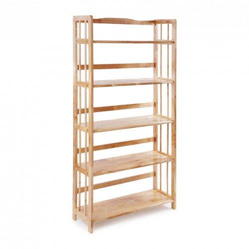 Kệ Gỗ Cao Su 5 Tầng Rộng 80cm (TN)
