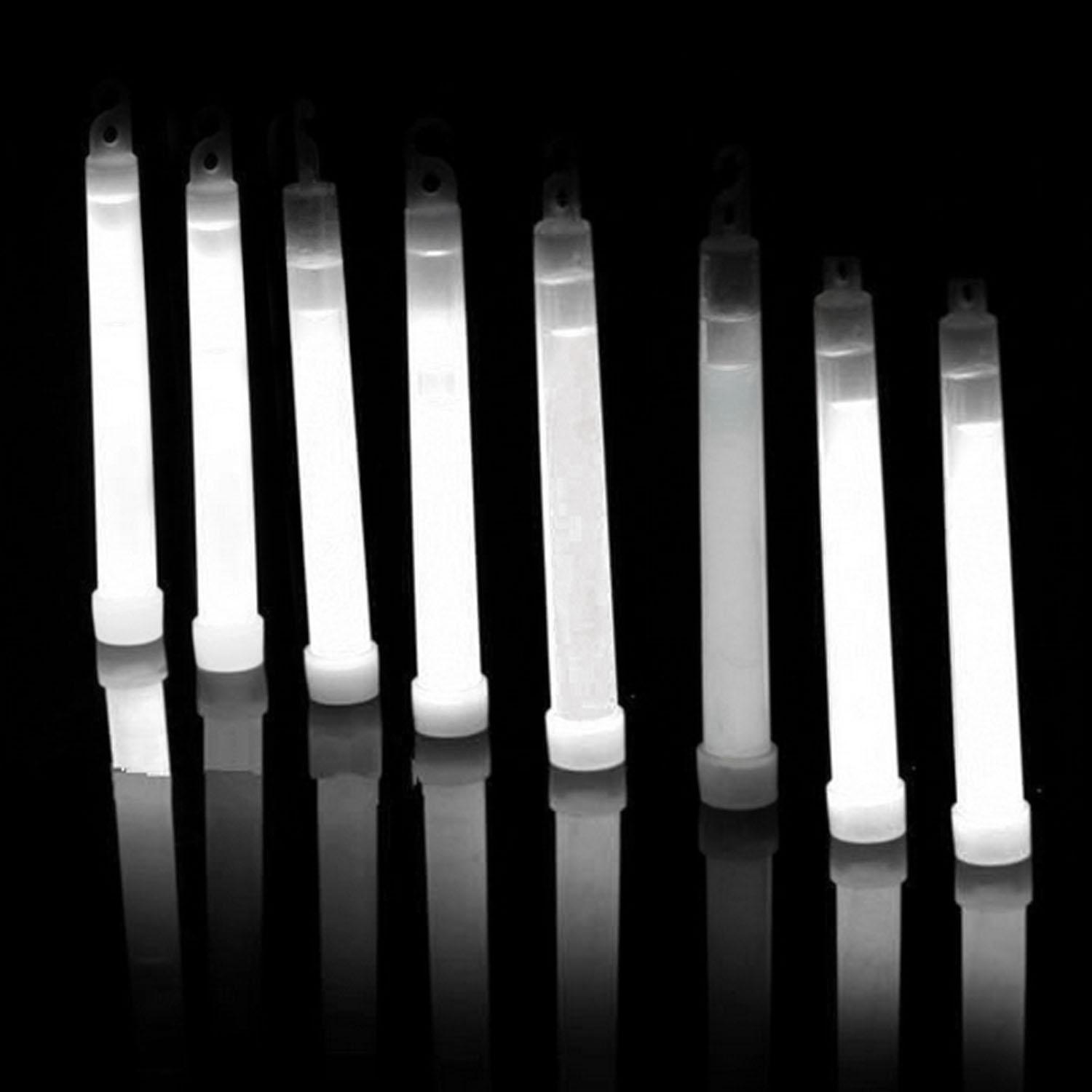 12PCS Glow Sticks Snaplights Bright Toy Decoration for Singing Concert Birthday Party Camping White - intl