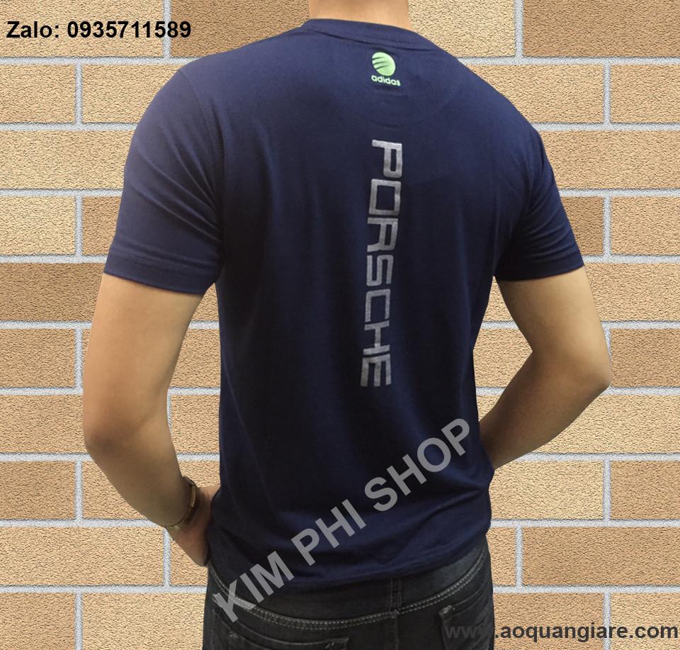 ÁÓ THUN THỂ THAO PORSCHE - MÀU XANH ĐEN