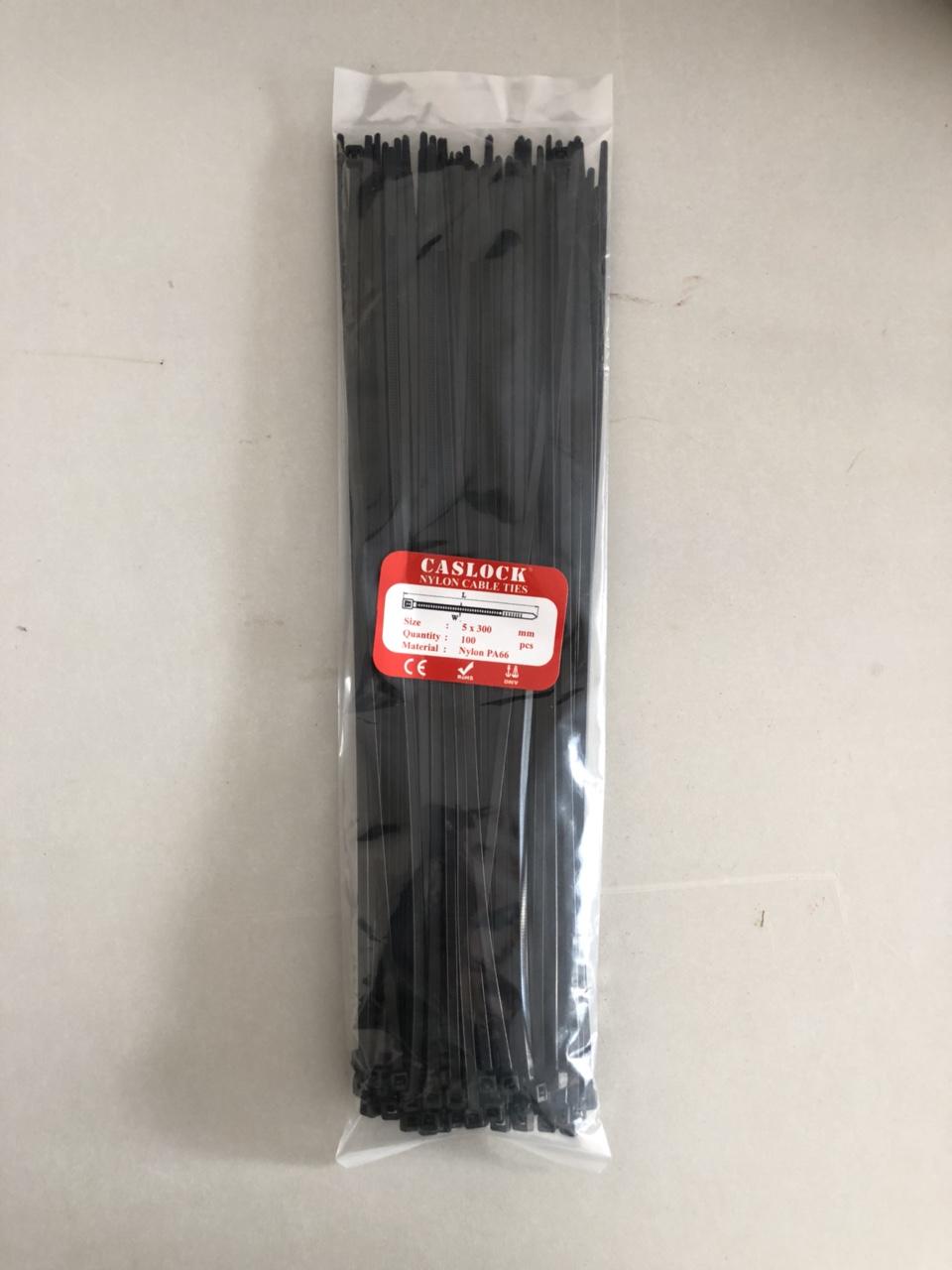 Bộ 80 sợi Dây Rút Nhựa Màu Đen Khóa Siêu Chắc Size 5*300