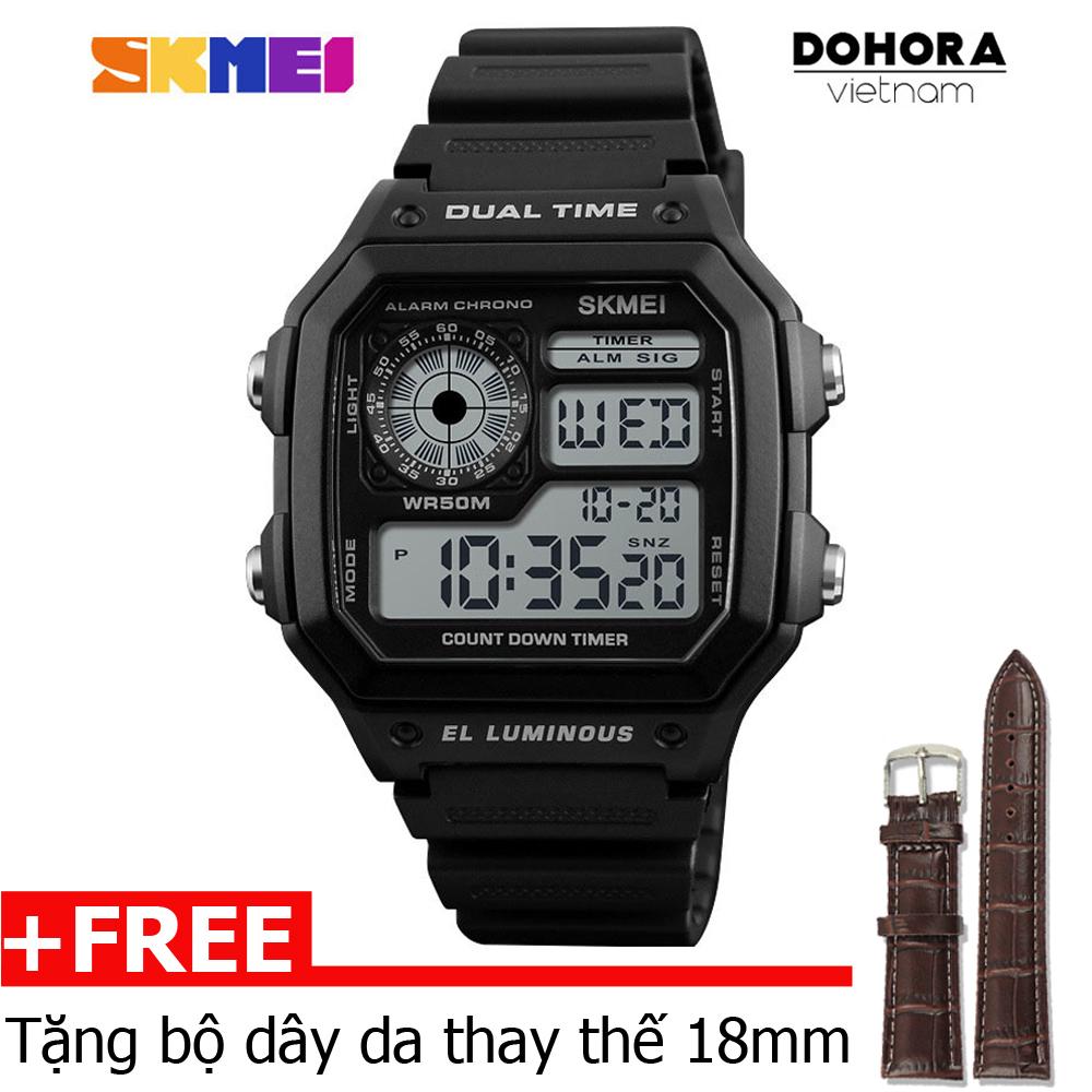 Đồng hồ thể thao nam Skmei 1041 chống nước 50m dây cao su siêu bền
