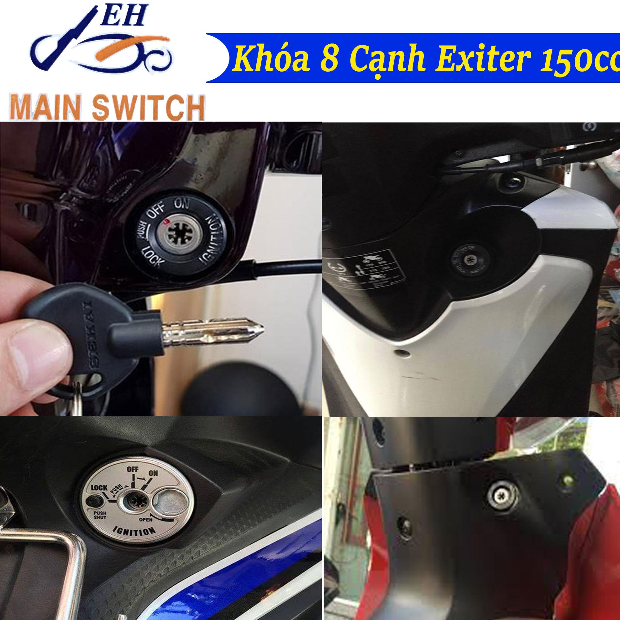 [HCM]Ổ Khóa Chống Trộm  8 Cạnh Xe Exciter 150