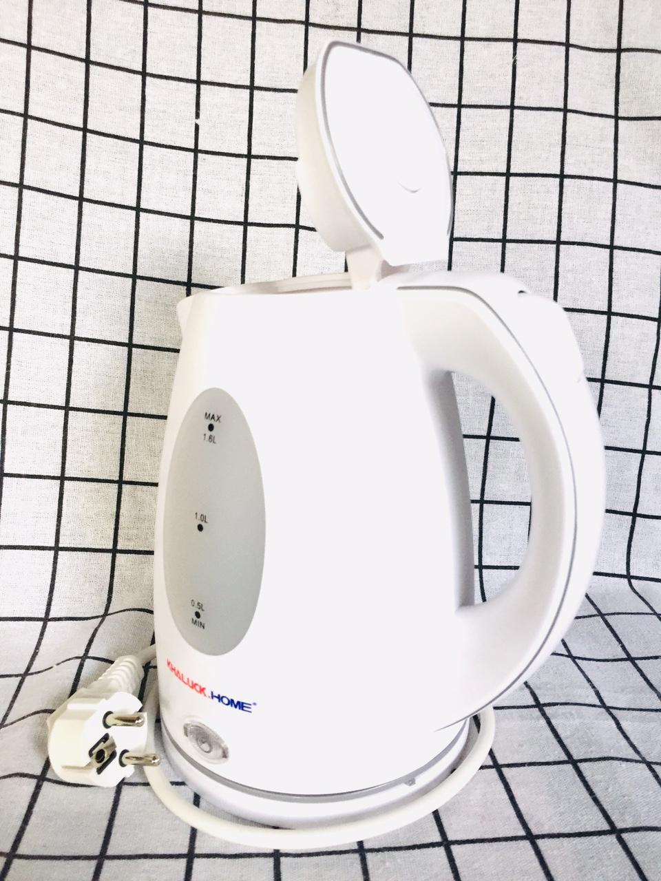 [HCM]Ấm đun siêu tốc Khaluck.Home KL - 106 1.6L (Trắng)