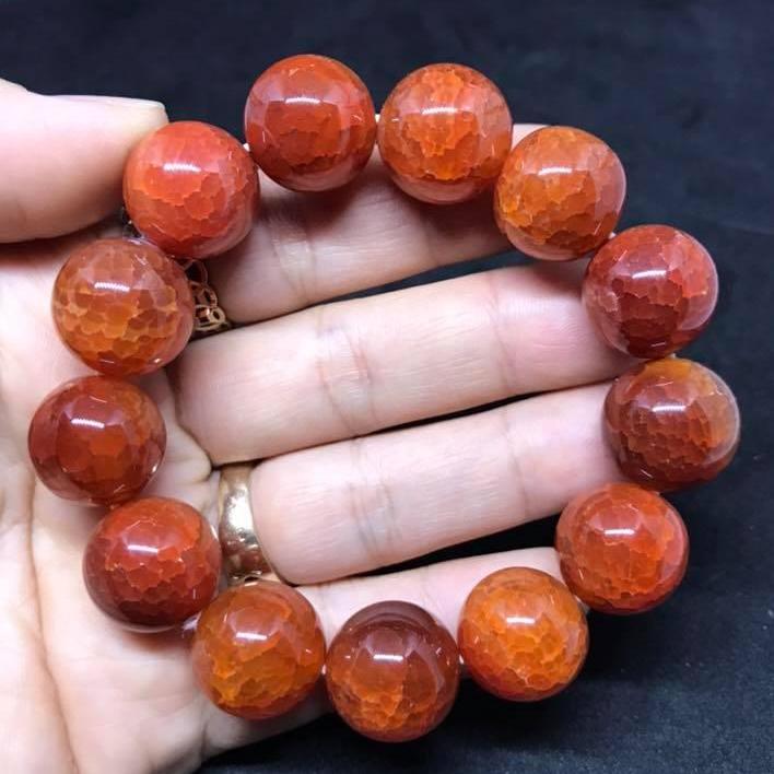 VÒNG TAY ĐÁ MÃ NÃO VÂN RỒNG 16LY