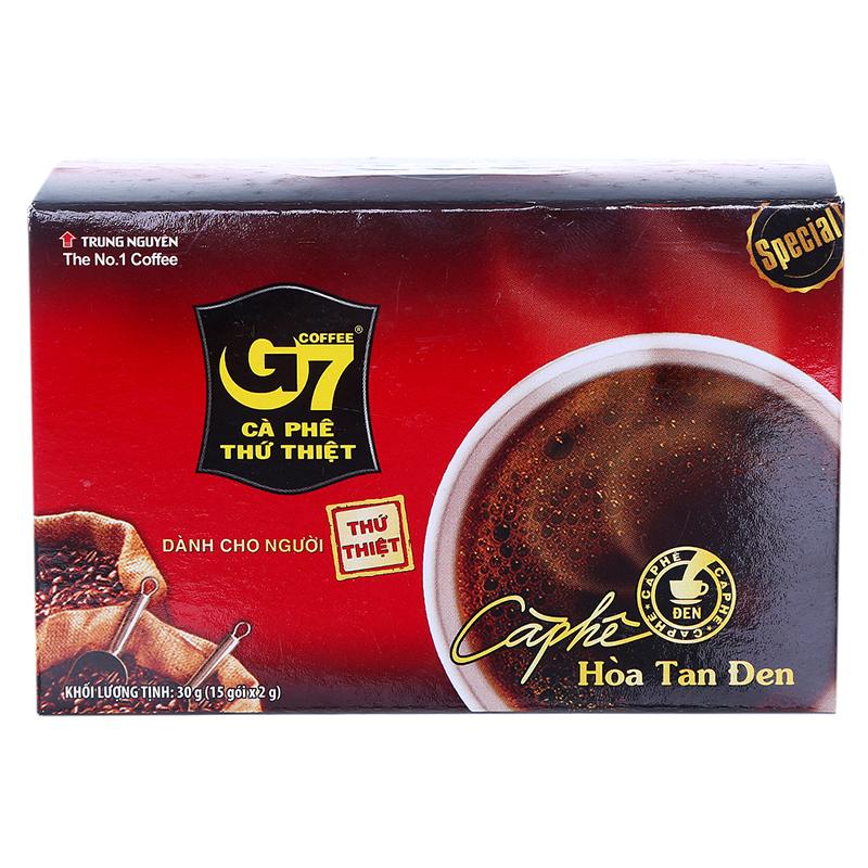 Cà phê đen hòa tan G7 hộp 15 gói x 2g