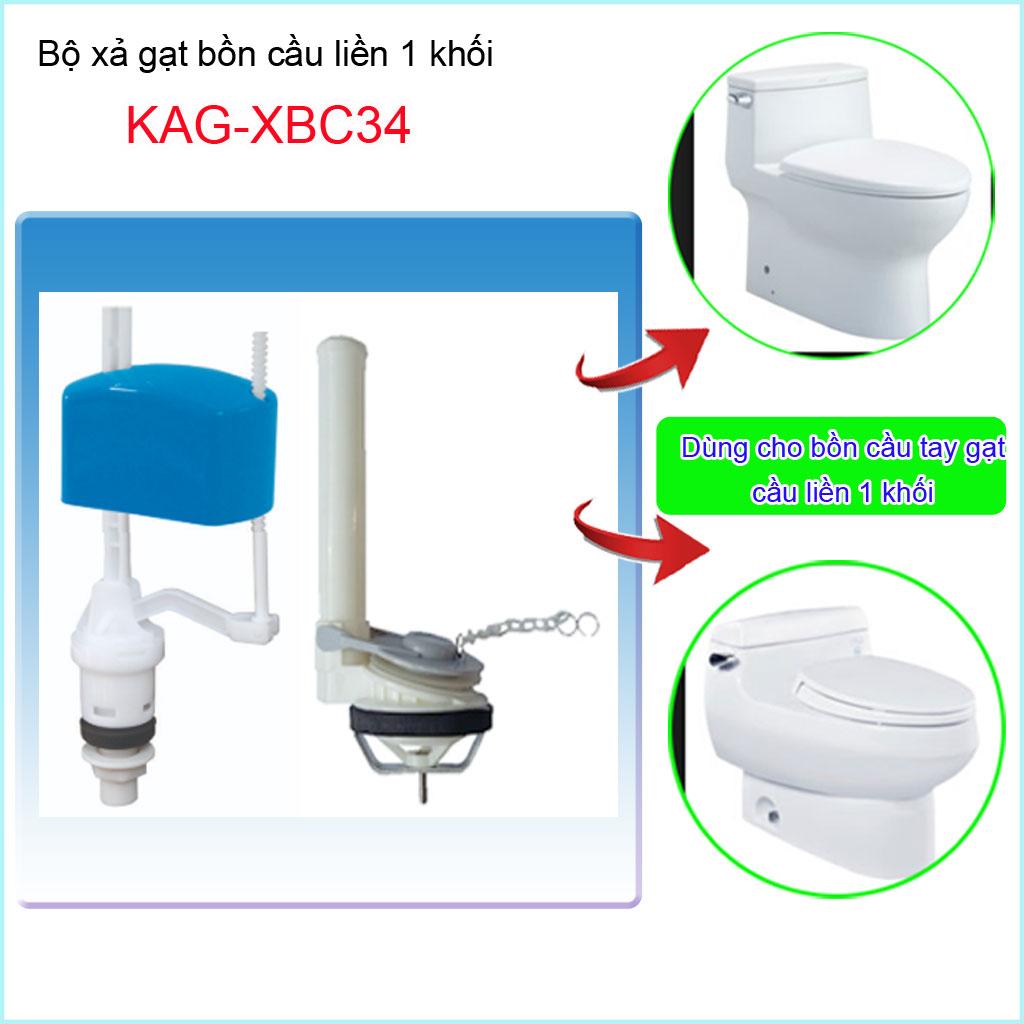 Bộ xả cầu 1 khối, bộ xả cầu liền khối KAG-XBC34