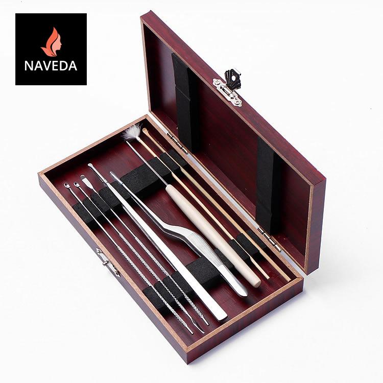 BỘ DỤNG CỤ LẤY RÁY TAI-HỘP GỖ