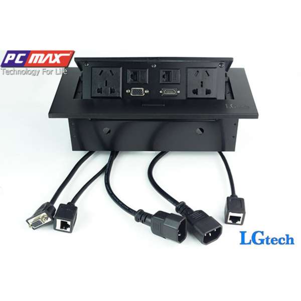 Ổ cắm điện đa năng có cổng VGA, LAN, HDMI và audio LGTECH OD2HVL2