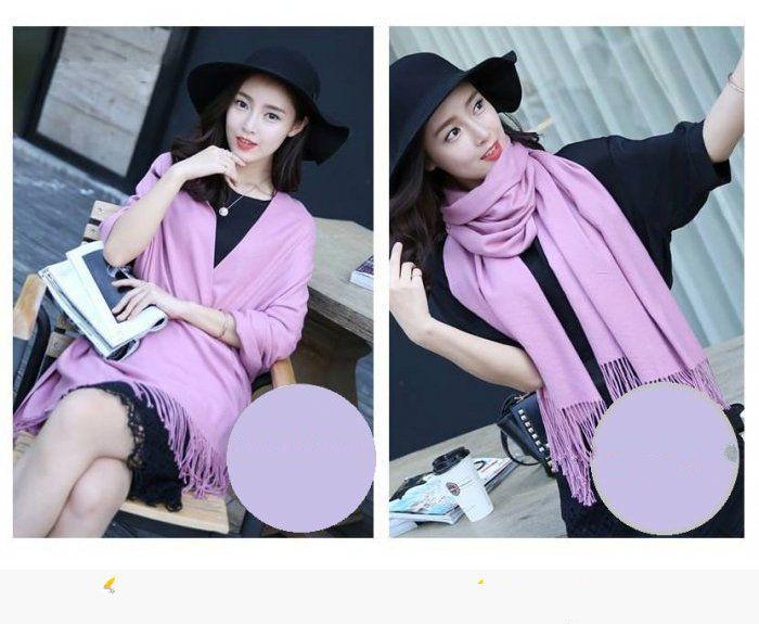 Khăn choàng cổ Cao cấp  cashmere một màu 05