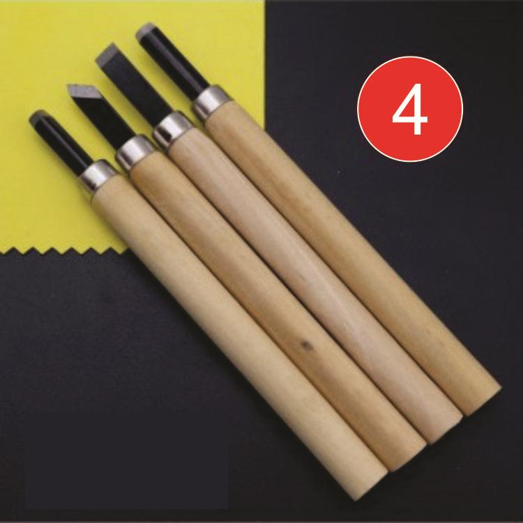 Bộ 4 dao khắc gỗ, tiện gỗ