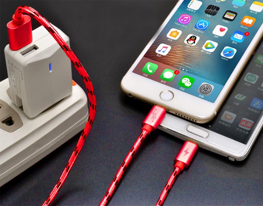 [HCM]Dây Cáp Sạc Micro USB Và Lightning Wutsun PowerLine 1.2m