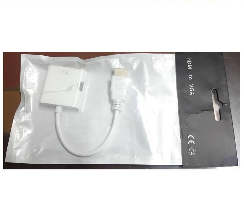 Cáp chuyển đổi HDMI sang VGA HDMI To VGA Adapter (Trắng)