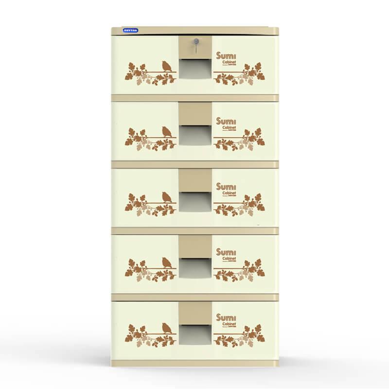 Tủ nhựa Duy Tân SUMI 5 tầng (Hồng Hoa )