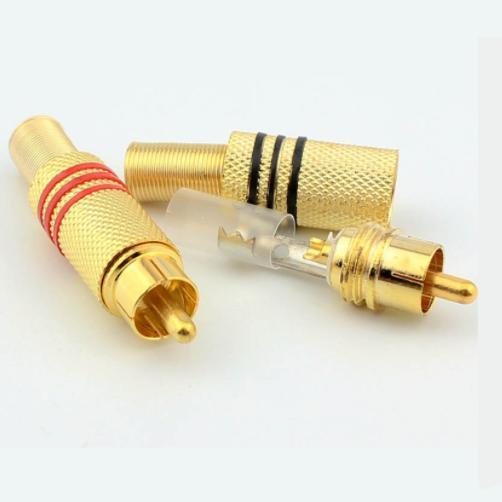 RẮC HÀN RCA-AV MẦU VÀNG 1BỘ (4 CHIẾC )