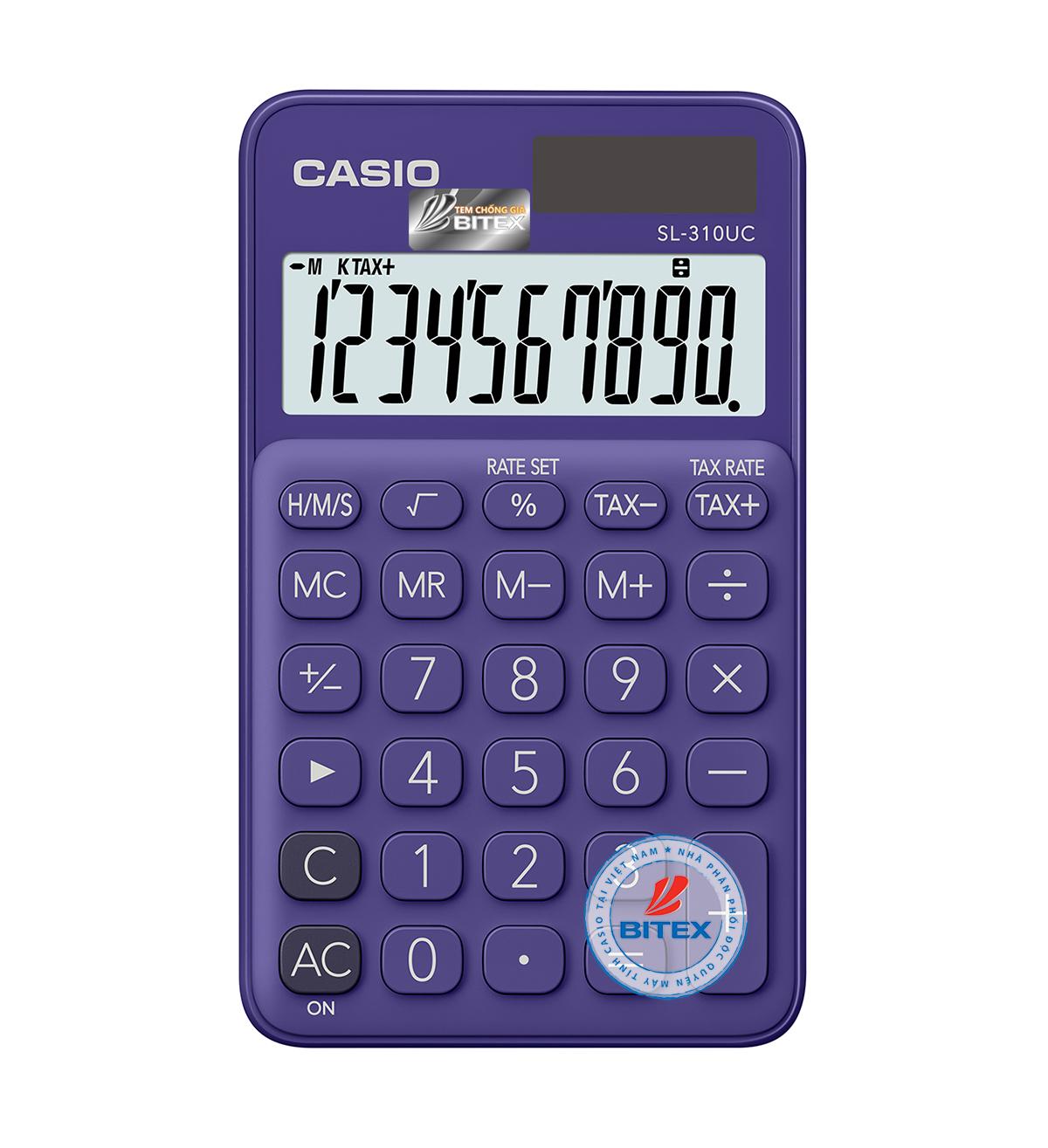 [HCM]Máy tính sắc màu Casio SL310UC