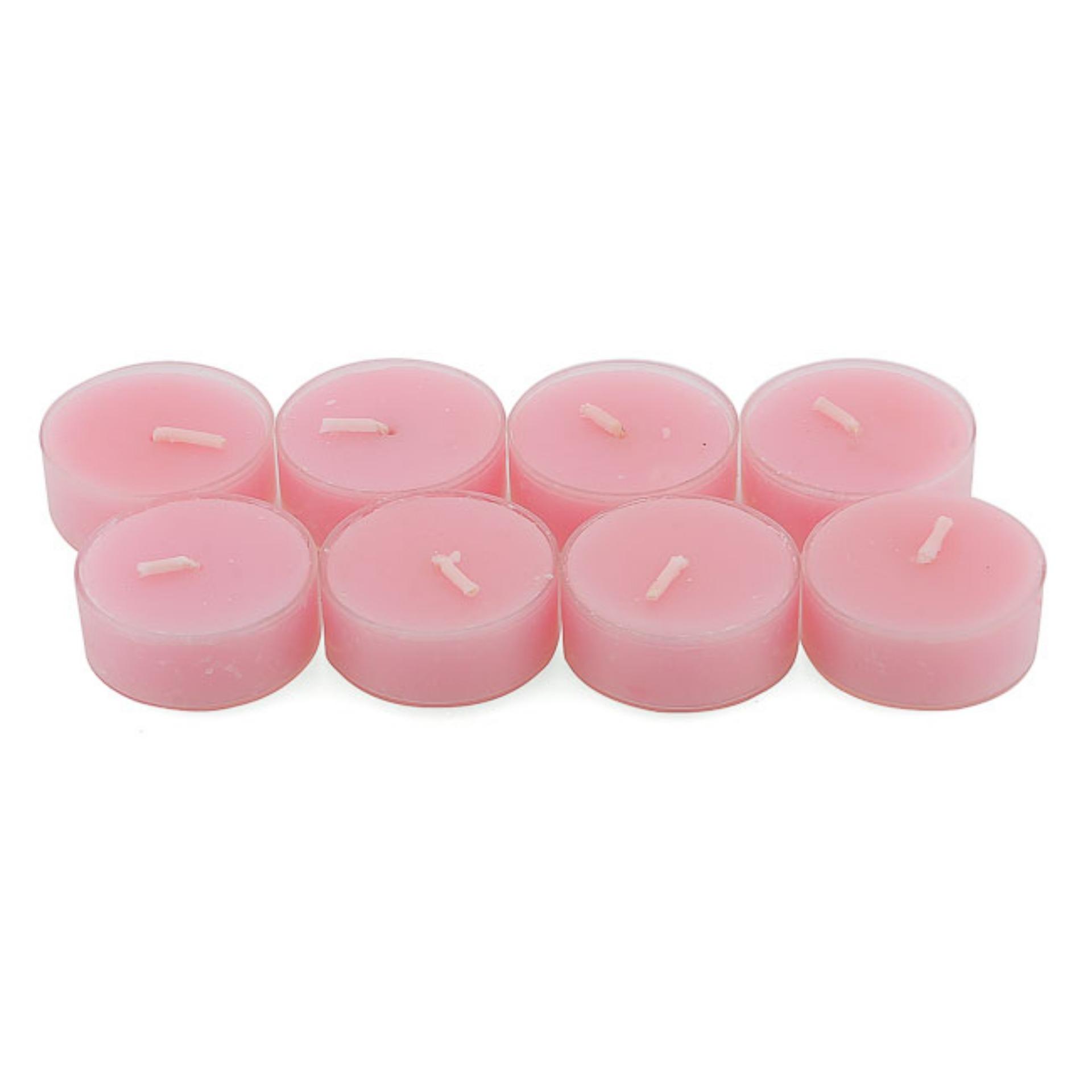Bộ 6 hộp nến tealight thơm đế nhựa (8 nến/hộp) NQM FtraMart (Hồng)