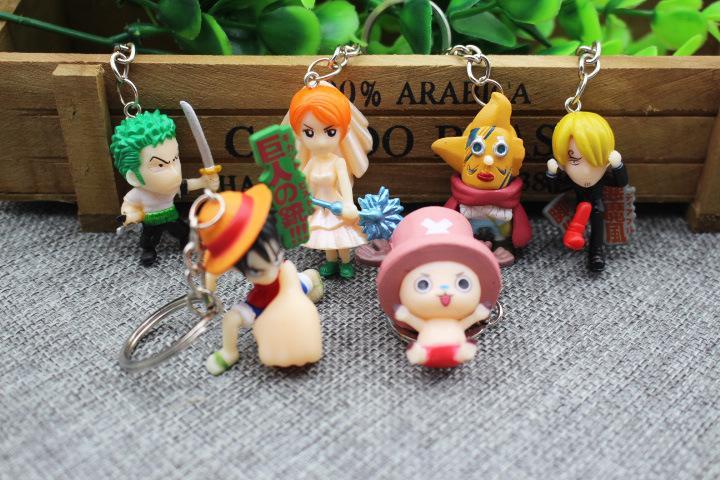 Bộ móc khóa 6 One Piece