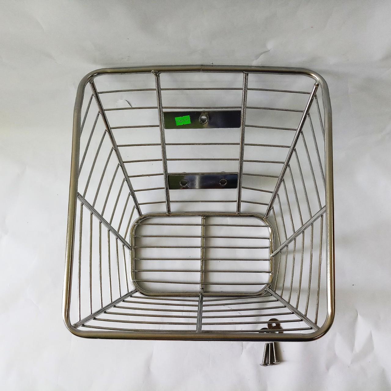 RXM0018 Rổ xe máy WAVE THƯỜNG INOX 10mm