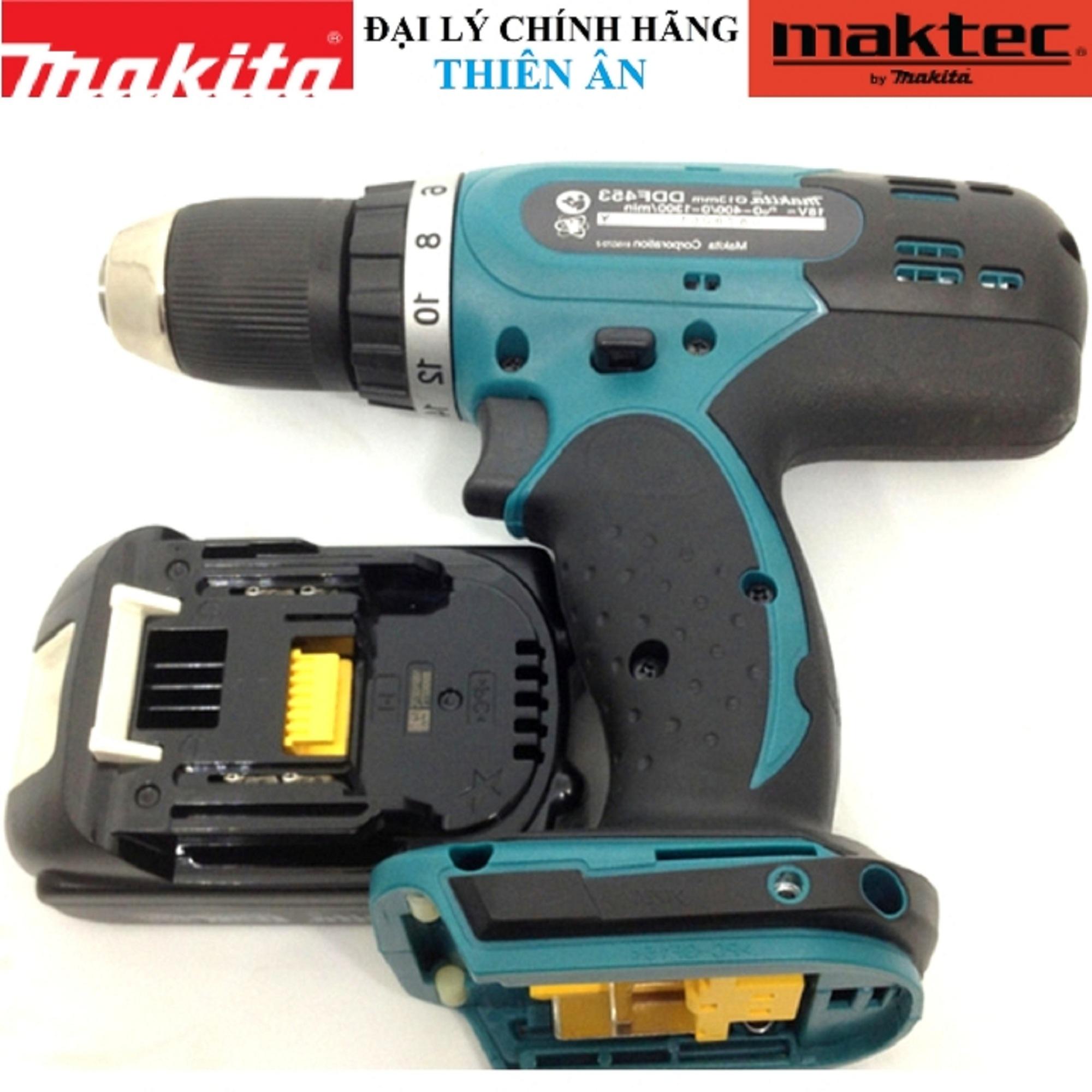 Máy khoan vặn vít pin DDF453SYE Makita