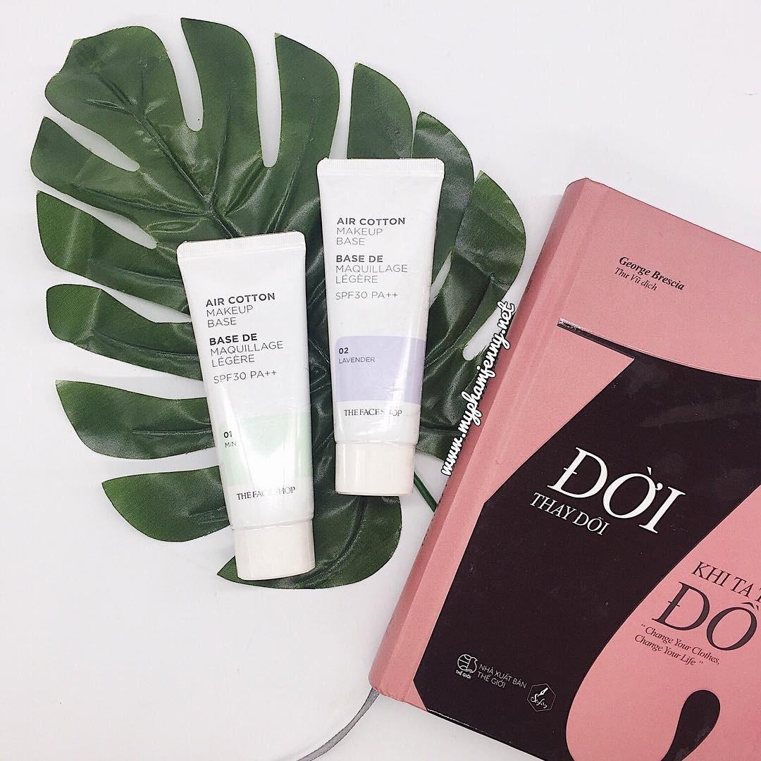 Kem Lót The Face Shop Air Cotton Makeup Base