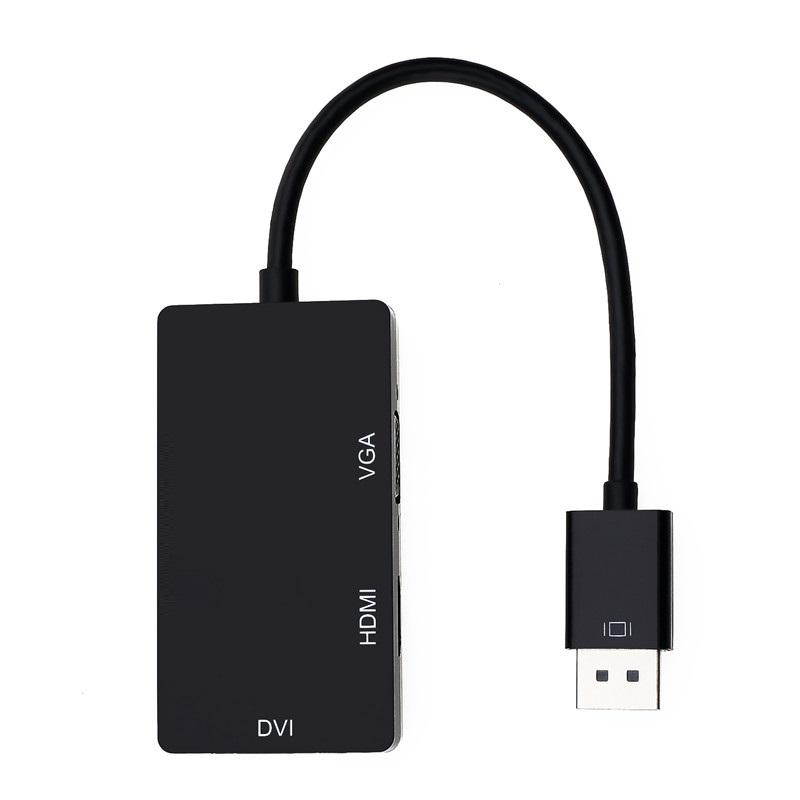DisplayPort to HDMI+VGA+DVI Combo Converter