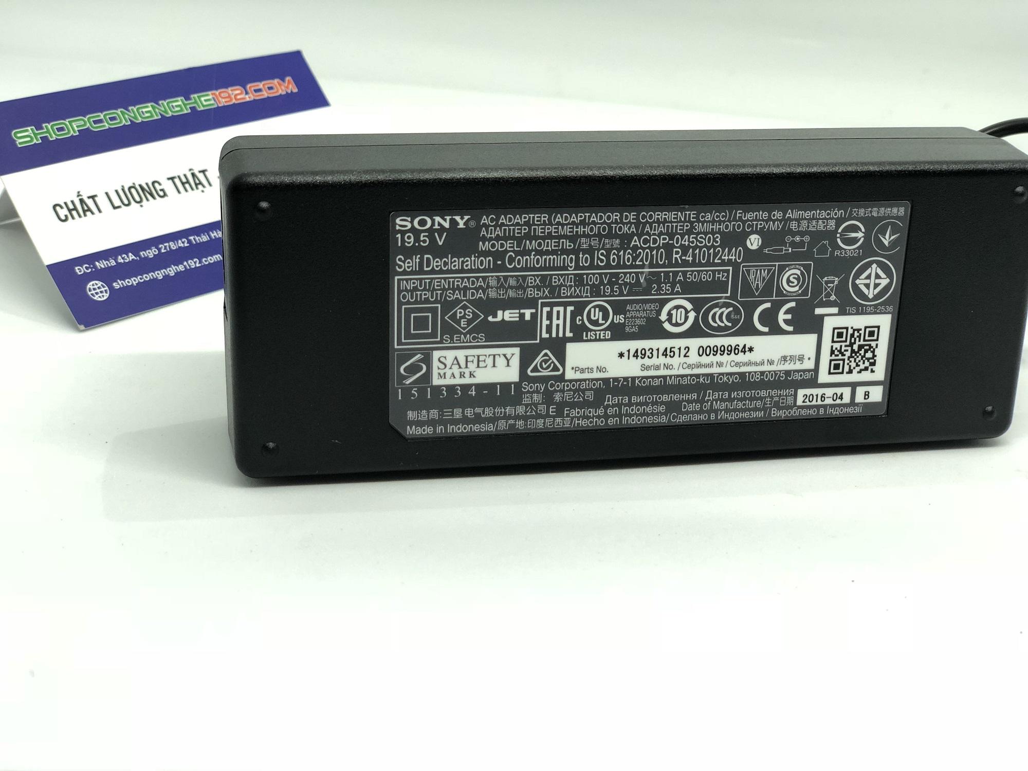 adapter tv sony 19.5v 2.35a