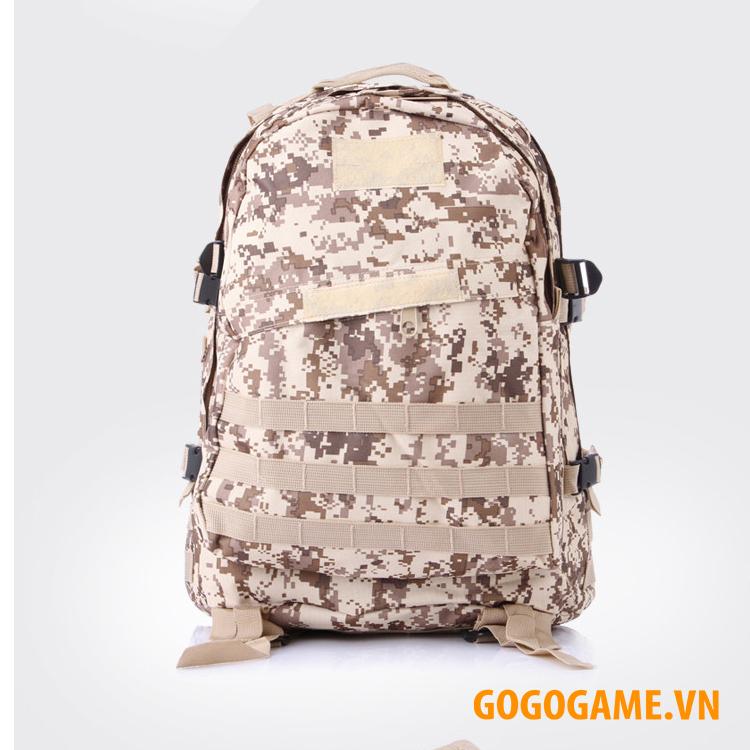 Balo 3 Pubg Size Lớn - Tặng Móc Khóa Mũ Level 3 Pubg (Sa Mạc)