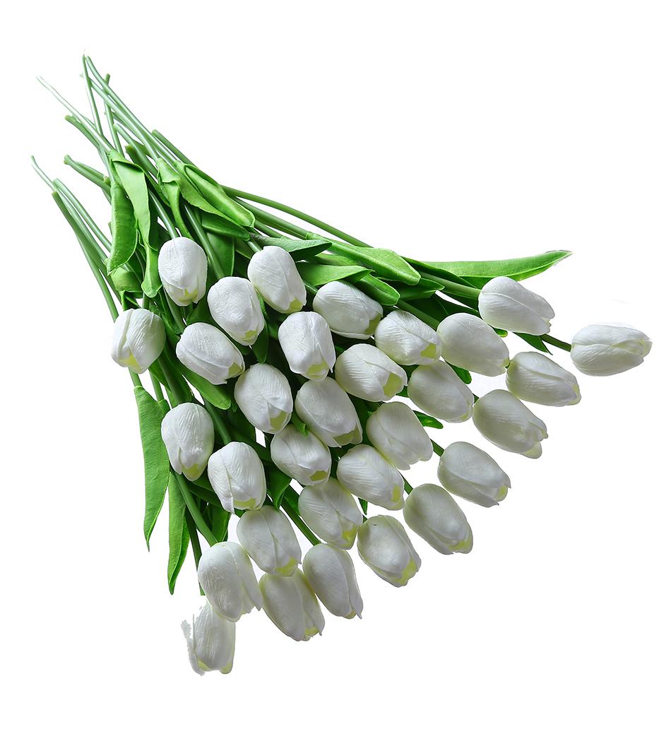 Combo 10 cành hoa tulip silicon siêu đẹp, cành dài 32cm