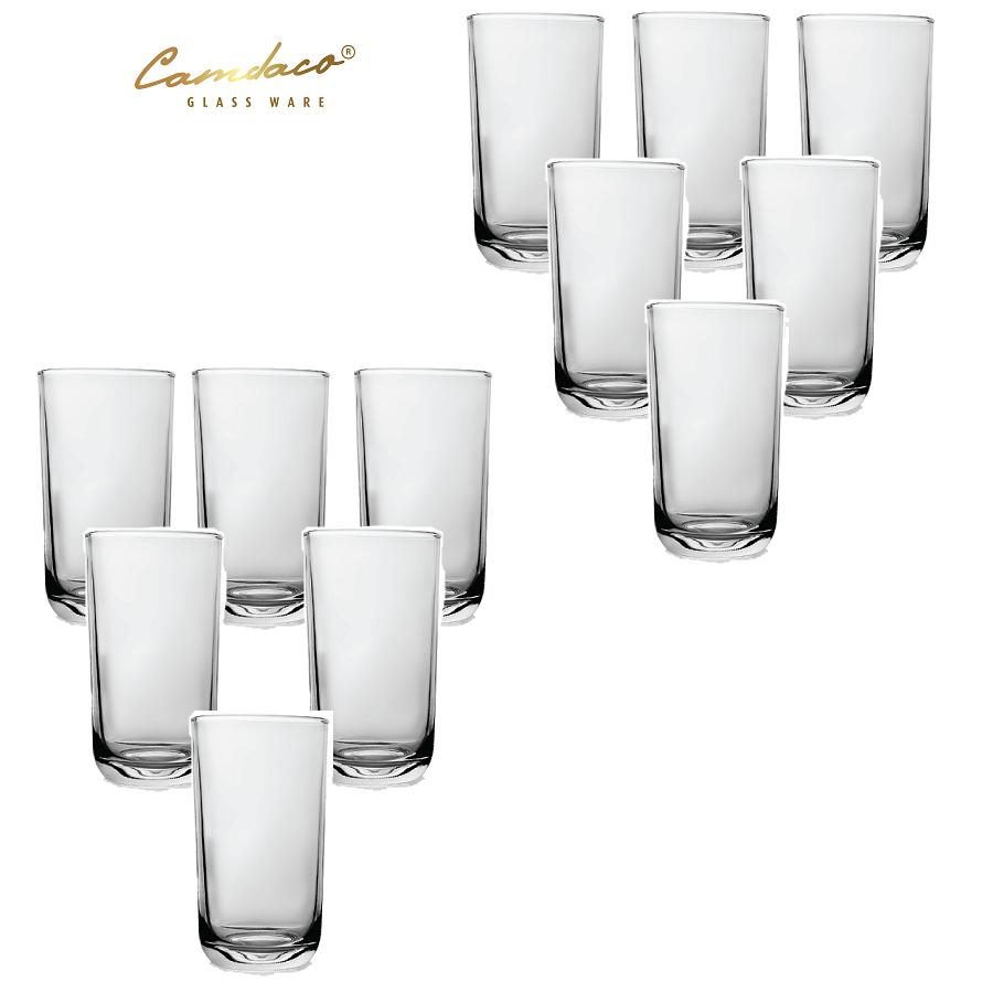 Bộ 12 ly thủy tinh bầu cao pcd21001 280ml – cẩm đạt